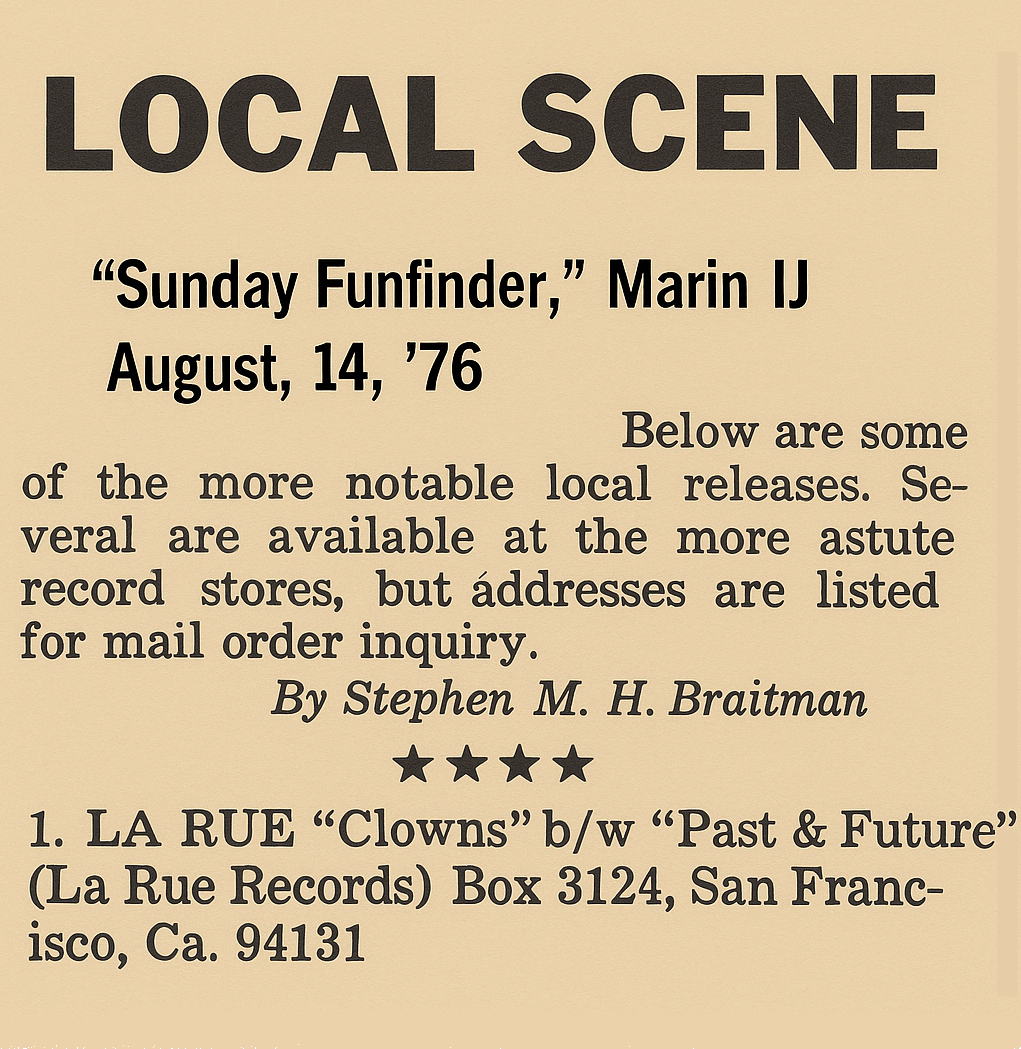 Early mention of LaRue by Stephen R. Braitman